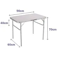 Marbueno Summer Mesa Plegable 10014b 90x60 Cm