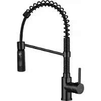 Kuchinox Grifo de cocina, mate, con sistema de muelle y función de rociador, marca SERPEN