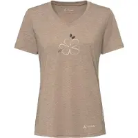 Vaude - Women's Skomer Print T-Shirt III - Camiseta de manga corta size 38, beige/marrón
