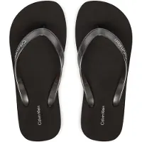 Calvin Klein Sandalias de dedo negro / blanco