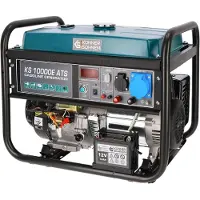 Könner&Sohnen KS10000E: Generador eléctrico con sistema de transferencia automática (ATS), alimentado por gasolina, con capacidad de 8000W y arranque eléctrico