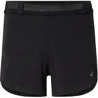 Asics - Women's Metarun Split Shorts - Pantalones cortos de running size XL, negro