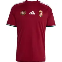 Adidas Camiseta de fútbol 'Hungary 26 Home' amarillo oscuro / rojo / blanco