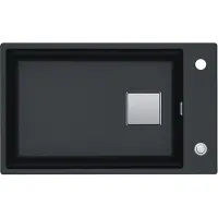 Franke , lavabo encimera Kubus 2 KNG 110-62, Fragranit+ negro mate