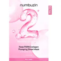 Numbuzin - No.2 Rose PDRN Collagen Plumping Sheet Mask 5pcs Set 33ml x 5 sheets