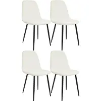 BellaFurn Juego de 4 sillas para comedor - sillas para cocina - acolchado cómodo - capacidad de carga de hasta 150 kg