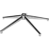 BellaFurn Silla de oficina con estructura de metal, de uso universal, estable y fácil de montar. Color: cromo