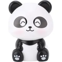 Gistuch Adorno de panda con energía solar, que asiente automáticamente, figura decorativa adorable para el coche, ideal para el tablero, la oficina o el escritorio, tipo B