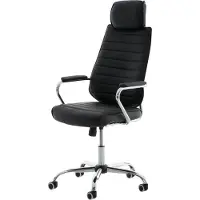 BellaFurn Silla de escritorio ergonómica – Silla de oficina cómoda – Cuero sintético de diseño inusual | Color: