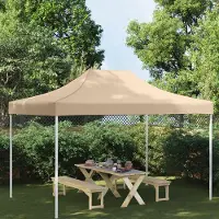 Prolenta Maison Exclusive: Toldo para fiesta, 4,5 x 3 metros, color beige, 270 g/m²