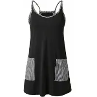 Imily Bela Vestido gris / negro / blanco