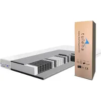 TULENA : Colchón de muelles ensacados, 180 x 190 cm, firmeza H2/H3 - Funda lavable - Modelo Basic