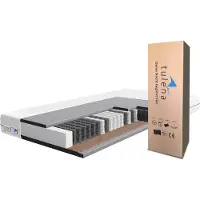 TULENA : Colchón de muelles ensacados, 90 x 200 cm, firmeza H3/H4 - Funda lavable - Modelo Basic