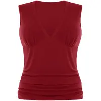 Imily Bela Top rojo carmesí