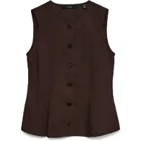 Vero Moda Chaleco 'VMSelma' chocolate
