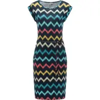 Ragwear Vestido de verano 'Taggien' azul noche / azul claro / coral / blanco