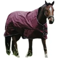 Ekkia EQUITHÈME TYREX 1200D, manta para exteriores con cuello alto, 50g, color: burdeos, talla: 150 cm, relleno: 50g