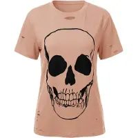 Imily Bela Camiseta rosa pastel / negro