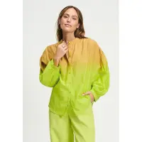 Pom Amsterdam Blouse - Faded Summer Lime Talla: 38 | Manga Larga Outlet | Mujer | Verde