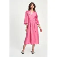 Pom Amsterdam Dress - Imperial Raspberry Talla: 46 | Vestidos Midi Outlet | Mujer | Rosa
