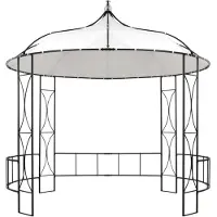 Syfax Cenador redondo blanco 300x290 cm