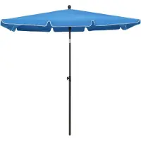 Syfax Sombrilla de jardín con palo azul azure 210x140 cm