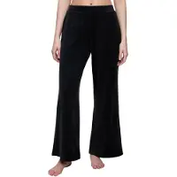Triumph Pantalón de pijama ' Sensual Velour Wide Leg ' negro