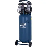 HBM compresor de aire vertical sin aceite, 50 litros, 10 bar, 1,3 CV