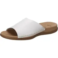 Gabor Zapatos abiertos 'Pantolette Damen 03.705.21 Echtleder in weiß' blanco