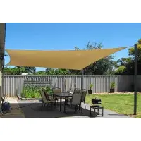 Merkloos Toldo rectangular (2 x 3 m), toldo rectangular para terraza, tela de protección solar para exteriores, toldo impermeable para terraza, jardín o césped – Color caqui – 2 x 3 m