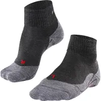 Falke Calcetines deportivos antracita / gris moteado / rojo
