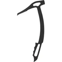 Austrialpin - Prinz Emergency Ice Tool - Piolet técnico size 35 cm, negro