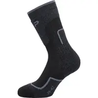 CMP - Trekking Sock Wool Mid - Calcetines de trekking size 43-45, negro/gris