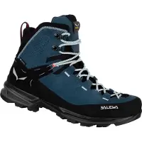 Salewa - Zapatillas de senderismo Mujer - Mtn Trainer 2 Mid GTX W Dark Denim/Black para Mujer - Talla 38 - Azul