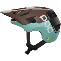 POC - Cascos MTB - Kortal Race Mips Bronzite Brown Matt/Lazurite Blue Matt - Talla 51-54 cm - Marrón