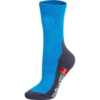 TROLLKIDS - Kids Trekking Mid Cut Socks II 2-Pack - Calcetines de trekking size 31-34, azul