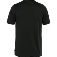 Fjällräven - Abisko Wool Logo S/S - Camiseta de merino size M, negro