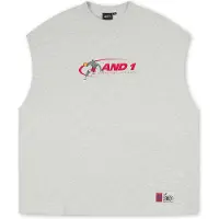 AND1 Sudadera 'Timeout' azul / gris / rojo