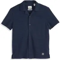 Scotch & Soda Knit Camp Shirt Sky Captain Talla: S | Camisas Casuales Outlet | Hombre