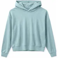 Mazine - Genderless Natural Dye Hoodie - Sudadera size M, turquesa/gris