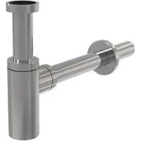 Alcadrain Sifón para lavabo, diseño DN32, con rosca de conexión G5/4" - metal, cromo