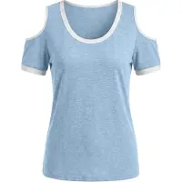 Imily Bela Camiseta azul cielo