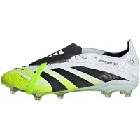 Adidas adidasBota Predator Elite Fold-Over Tongue para césped natural seco (infantil) 29 Cloud White / Core Black / Lucid Lemon Niño