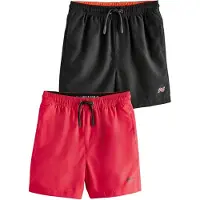 Next Bermudas rojo / negro