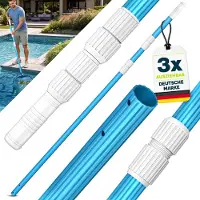 Tillvex Pértiga telescópica para piscina de 1,20 a 3,60 m | Pértiga de aluminio para piscina | Pértiga de limpieza de piscina de 3 piezas