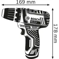 Bosch Taladro atornillador inalámbrico GSR 12V-15 / 1 batería de 2,0 Ah