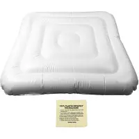 Gistuch Tapa inflable para jacuzzi, resistente al polvo y a la lluvia, aislante y de bajo consumo energético. Tapa para jacuzzi cuadrado de 4,2 pies