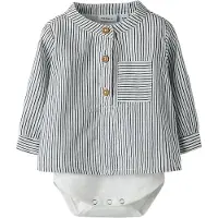 Name it Pijama entero/body 'NBMFar' negro / blanco