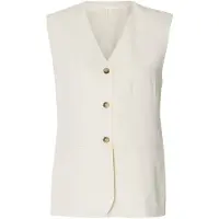 Selected Chaleco para traje crema