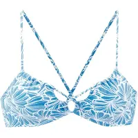 Venice beach Top de bikini azul claro / blanco
